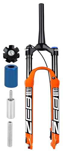 LYYCX 26/27.5/29 Zoll MTB Mountainbike Federgabel, 120mm Federweg AIR05 QR 9mm*100mm, Manuelle/Fernabsperrung, Fahrrad Vordergabel XC/AM/MTB Luft Gabel(Tapered Remote Lockout,29 inch)