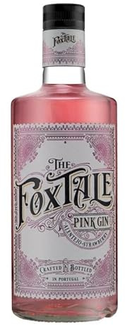 Gin The Foxtale Pink 37.5% Vol. – Ginebra Rosa Portuguesa Dulce y Refrescante, Ideal para Gin Tonics Frutales y Cócteles Ligeros con Toque Romántico