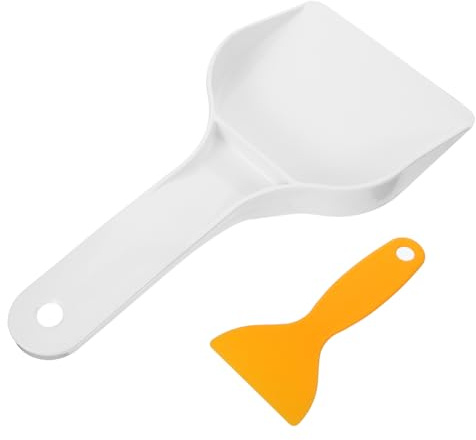 HEMOTON 2pcs Ice Shovel Refrigerator Scraper Kitchen Tools Reusable Freezer Scraper for Cleaning Ice Removal Scoop