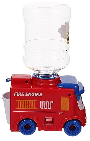BESPORTBLE Mini Fire Engine Water Dispenser Toy Boys and Girls Water Fountain for Years Old Educational Toy