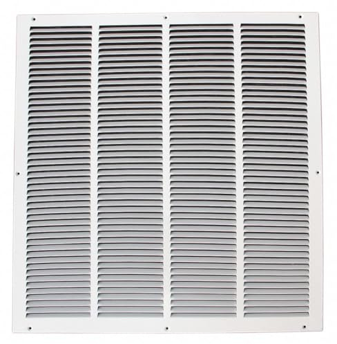 24x24 Duct Opening | Steel Return Air Grille by HOANK | Vent Cover Grill for Sidewall and Ceiling | White | HVAC Cold Air Intake Grille | Outer Dimensions: 25.75W X 25.75H
