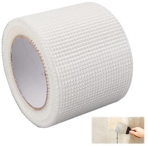 10CMx30M Ruban en Tissu en Fibre de Verre Rouleau, Rubans à Mailles