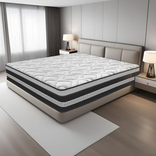 YIDATONG Materasso Matrimoniale 160x200 Memory Foam, Materassi a Molle Insacchettate, Alto 26 cm, Certificato OEKO-TEX, 9-Zone, Ortopedico, Ergonomico, Supporto Perfetto, Antiacaro Anallergico