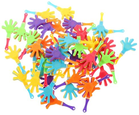 GALPADA 50pcs Small Hand Clapping Device Party Clappers Noisemakers for Sporting Events Boys and Girls Birthday Party Games Loud Noise Prank