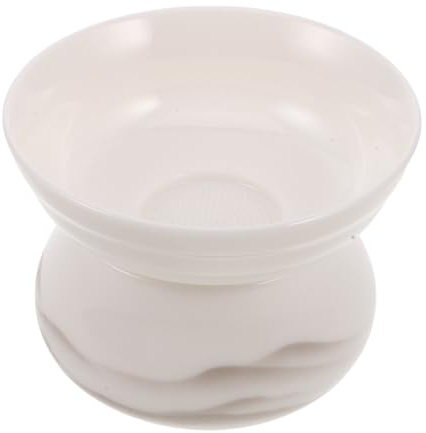 PAMINGONO Colador de Té Chino Grande de Cerámica de Color Claro con Filtro de Malla Fina y Soporte, Infusor para Té en Casa u Oficina