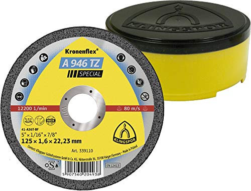 25 x Klingspor A 946 TZ Trennscheiben, 115 x 1,6 x 22,23 mm gerade