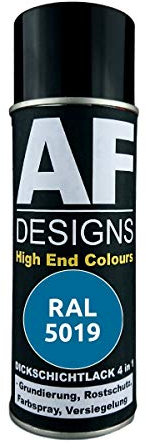 Peinture en spray 4 en 1 RAL 5019 - Bleu capri