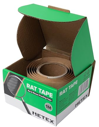MPC ERADICATE Metex Rattenband – 1 m starkes Edelstahlband – deckt Löcher und Lücken ab, die von Ratten und Mäusen verwendet werden.