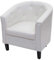 Mendler Sessel Newport T810, Loungesessel Clubsessel Chesterfield, Kunstleder - weiß