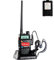 Unimped Walkie Talkie UV-5R Dual Band 65MHz-108MHz VHF/UHF LED FM 128 Memory Channels 2 Way Radio FM Transceiver Support VOX with EU Power Cable