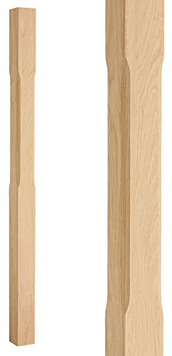 1500mm Stop Chamfered Oak Newel Post (1500mm Full Post)