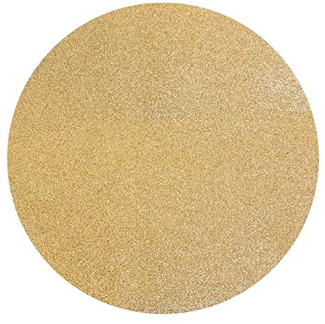 Chaks 6 Tischsets mit Pailletten, Premium, 34 cm, goldfarben