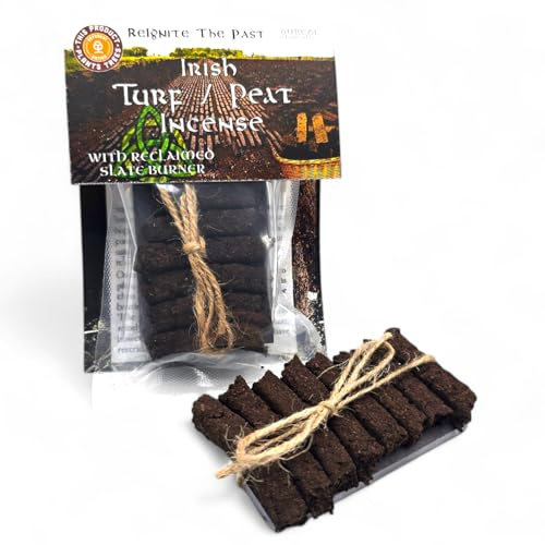 Irish Turf/Peat Incense Set with Burner - The Smell of Ancient Ireland