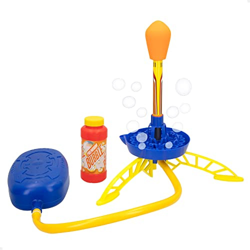COLORBABY 47004, Pompero Cohete Grande para niños Bubble Rocket, pompas de jabón, pompero para niños, Burbujas de jabón, Burbujas para niños, Juegos de Agua, Juguetes de Exterior