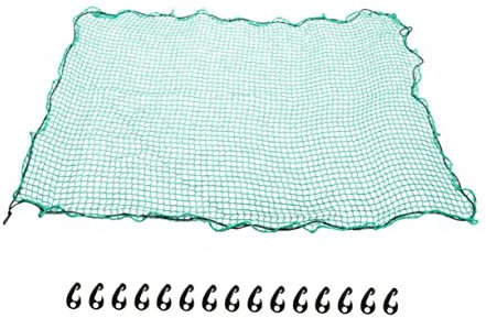 BELLIFFY Nylon Ladungsnetz Für Pickup Trucks Strapazierfähiges Bungee Netz Für LKW Anhänger Ladeflächenverlängerung Hochelastisches Frachtnetz Mit 15 Haken 2x3m