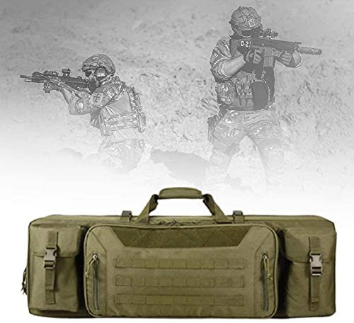 ANSNOW Doppelter Gewehrkoffer, 36 Zoll Weich Gepolsterte Taktische Karabiner-Waffentasche,E, Airsoft, Scharfschütze, Schrotflinte, Langwaffe, Schusswaffe, Militärtransport, Abschließbare Tragetasche