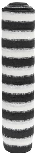 Iiaky Red de privacidad HDPE Gris Antracita y Blanco 2x25 m 150 g/m² Tela Sombra Exterior Tela de toldo Red de Sombra Exterior