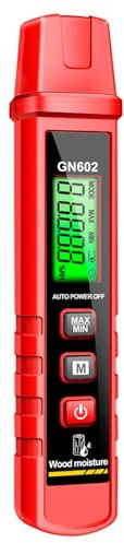 Hygromètre numérique pour bois - Détecteur d'humidité - Détecteur d'humidité - Avec arrêt automatique et 7 modes - Humidimètre pour bois