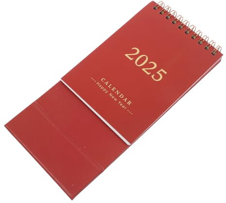 NUOBESTY Kleiner Tischkalender Mini-terminplaner Juli Bis Dezember Stehender Flip-desktop-kalender Platz Zum Notieren Stabile Metallring-doppeldrahtbindung Für Büros Zuhause Und Schulen
