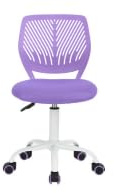 FurnitureR Schreibtischstuhl, ergonomischer Drehstuhl ohne Armlehnen, höhenverstellbarer Bürostuhl mit Rollen, komfortabler Arbeitsstuhl für Home Office, Schlafzimmer und Arbeitszimmer