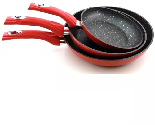 Set di Padelle Professionali Antiaderenti e Compatibili con Tutte le Fonti di Calore