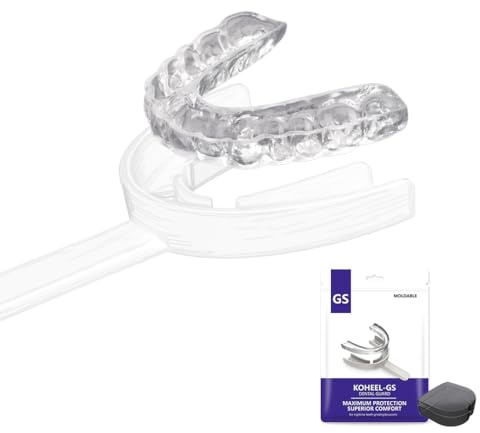 KOHEEL GS Gouttière Dentaire Thermoformable pour Bruxisme, Protège-Dents de Nuit Anti-Grincement et Serrement de Dents, Lot de 5 (Blanc Petit)