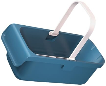 DECORNIJIA Seau De Nettoyage Rectangulaire Plastique Grand Panier De Rangement Polyvalent avec Poignée Seau Eau pour Nettoyage Ménager