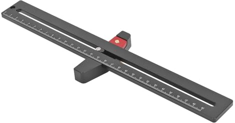 Woodworking Scribing Compass Aluminum Alloy Circle Marking Gauge, Metric 12-290mm Radius - Precise Parallel Line & Arc Drawing Tool for Mortise Locating and Woodworking Proje
