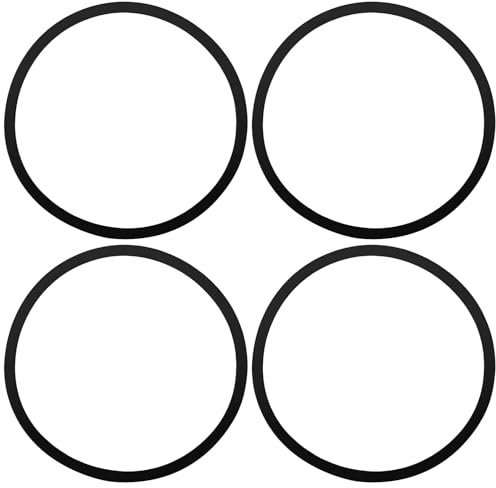 ECSiNG 4 Stück Vierkant‑Antriebsriemen 22,5 mm id x 1,3 mm cs 70 mm Länge Kompatibel mit CD‑Playern und Kassettendecks