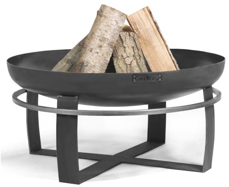 CookKing Brasero Viking Ø80 - Brasero Exterior - Estufa Exterior - Chimenea Exterior - Acero - Cuenco de Fuego - para Veladas Relajantes - Brasero de jardín - Hecho a Mano en Europa