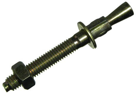 onestopdiy 10 x Durchgangsbolzen, Spreizkeilanker, M8, 10 mm, 75 mm, passivierter Stahl