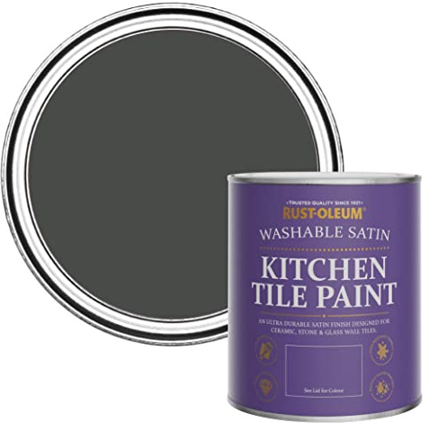 Rust-Oleum Green water resistant Kitchen Tile Paint in Satin Finish - After Dinner 750ml