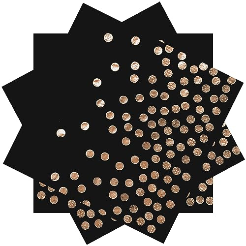 Lot de 100 serviettes jetables noires et or rose pour fête, bar, mariage, anniversaire, remise de diplôme 2025