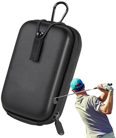 Rangefinder-Hartschalen-Hülle, mit Reißverschluss, starke magnetische Entfernungsmesser-Tasche | kompakte Tragetasche, tragbares Design, abnehmbarer Karabiner, wasserdicht für die meisten