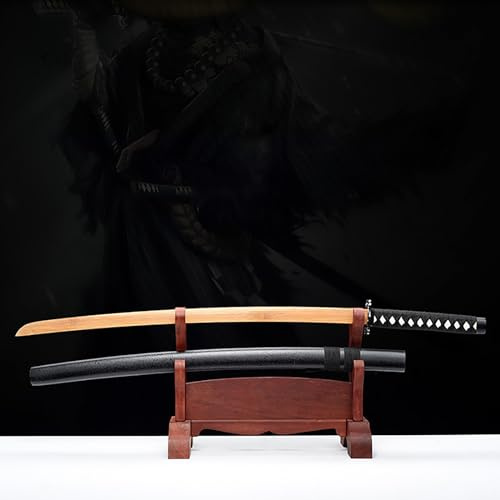 Träsvärd med slida 104 cm, Kendo Sparring, träsvärd, naturligt bambusvärd, trä katana, trä samurai-svärd, trä samurai-svärd för barn, handgjord träkatana, svärdstridsträning