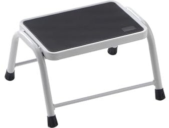 eurokraft | Stahlrohr-Tritt | Tragfähigkeit 150 kg | 1 Stufe