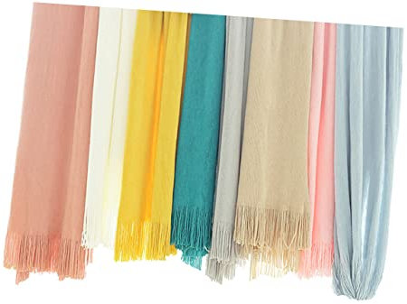 Cabilock Material Strickdecke Stilvolle Einfarbige Sofadecke Mit Fransen Überwurf Für Das Bettende Für Das Hotel 220 X 127 cm