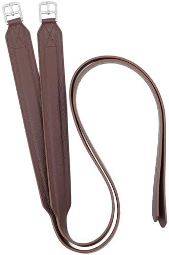 QMYBROW Stabilitäts-Steigbügelriemen mit starkem Nylonkern für Reitsport, breite englische Steigbügelriemen (54 inches / 135cm)