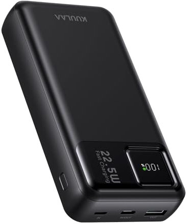 Kuulaa Power Bank 20000mah Powerbank - 22.5W Caricatore Portatile Ricarica Rapida,PD 3.0 QC 4.0 Batteria esterna, compatibile con iPhone 16 15 14 13 12 Galaxy