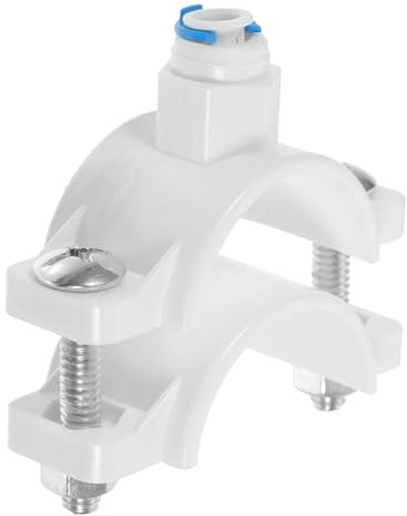 Homoyoyo Vanne De Vidange à Selle à Connexion Rapide 1/4 Pouce Pom Résistant à l 39 Usure Collier De Serrage Compatible Filtres à Eau Systèmes Inverse Sous Évier