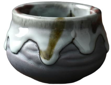 Handmade ceramic kiln transformed into Japanese-style tea cup, creative opening can raise firewood-burning cup-02 model