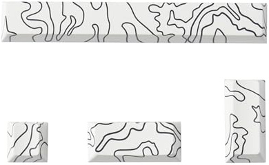 Laikoutd 4-Key Keycaps Enter 6.25u Spacebar Keycap Replacement OEM Height Heat Sublimated For Mechanical Keyboard Sublimation Keycap Set