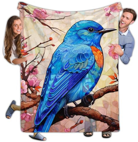 Manta Franela Azulejo Oriental Flannel Blanket Extra Suave Mantas De Siesta Ligeras Cobija para Cama para Regalo Mujer Y Hombre para Cama Doble 125X150Cm