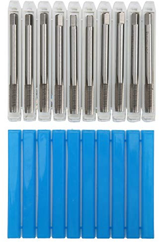 ANKROYU 10 pièces jeu de tarauds à flûte droite machine en acier rapide outil de filetage de coupe de taraud M7 x 1 pour acier inoxydable fer fonte acier allié acier au carbone aci