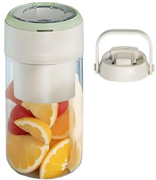 Frullatore Da Viaggio | Pressa a Freddo USB Estrattore di Frutta | Spremifrutta Senza Fili | Per Agrumi Arancia Mandarino Pere Cucina Casa Campeggio Ufficio Preparazione Alimenti