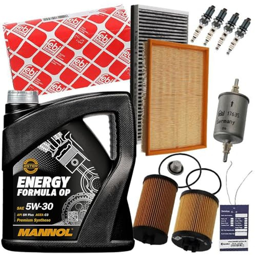 Febi Filter-Set Inspektions-Paket+Mannol 5W30 Öl