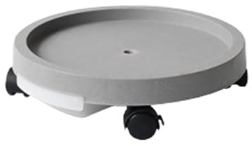 Växtvagn, Med hjul bärbara förtjockade stativ for blomsterträdgårdsplanterare(Grey 29cm)