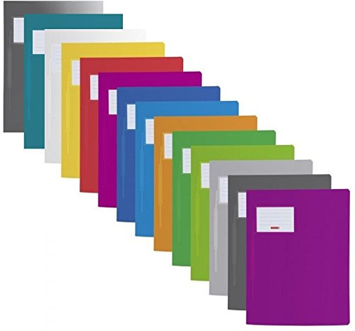 Baier & Schneider Schnellhefter FACT! Maxi Mix 14 Farben Colour Code, Kunststoff, 240 x 313 mm (14er Set, Sortiert)