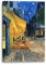 Printed Paintings Stampa su Tela con Telaio (40x60cm): Vincent Van Gogh - Cafe de la Nuit (1888) - Quadri Moderni