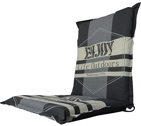 Madison Luxus Niederlehner Auflage F 331, Outdoor Grey, 105x50x8cm | 8 cm dick, Schaum-/Vliesfüllung, MADE IN EUROPE